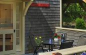 Garden House deck at our Bed and Breakfast near Camden, Maine