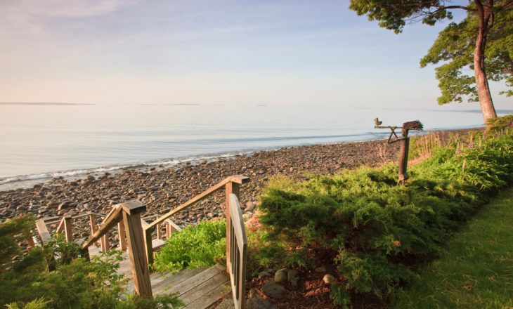 Sunrise over the beach at the Inn