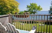 The view from the deck of the Sarah Orne Jewett Room at our Maine oceanfront hotel