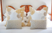 Queen bed in our costal Maine vacation rental