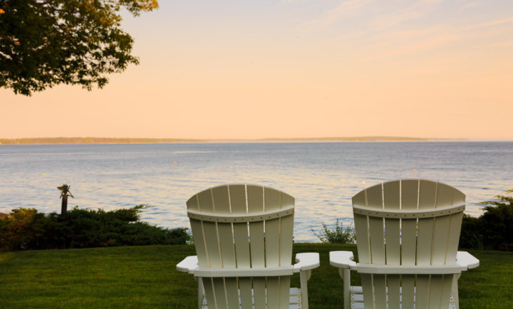 Sunrise at our oceanfront bed and breakfast