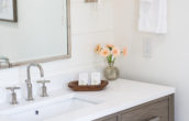 Soaking tub in the Carson bathroom at our Camden, Maine bed and breakfast