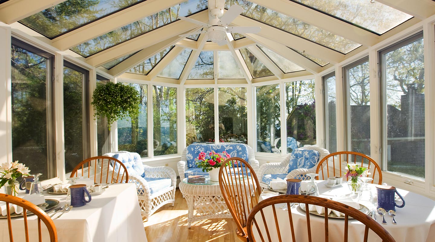 The breakfast room at our Maine bed and breakfast