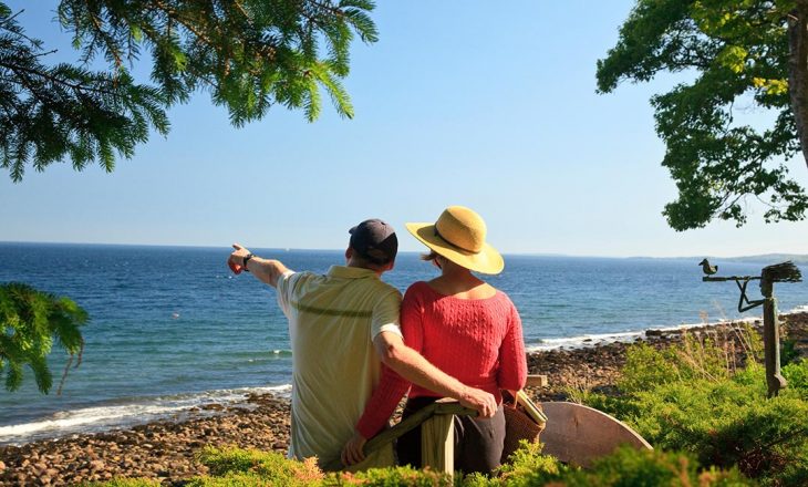 Couple at our boutique hotel in Camden, Maine