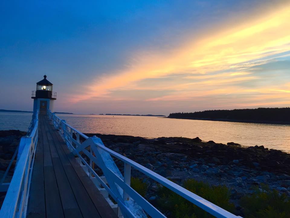 Romantic Marshall Point Light in Maine